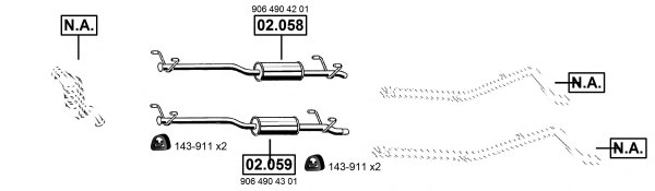 ASMET ME012575 Exhaust System